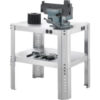 Global Industrial™ Adjustable Height Machine Stand 430 Stainless Steel 24""Wx18""Dx18-24""H
