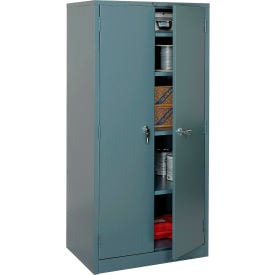 Global Industrial™ Storage Cabinet Turn Handle 36""W x 24""D x 78""H Gray Unassembled