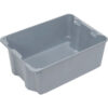 Molded Fiberglass Toteline Nest and Stack Tote 780608 - 25-1/4"" x 18"" x10"" Gray