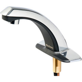 Sloan® EBF-85-4 Battery Powered Faucet For 4"" Centerset ADA Compliant 0.5 GPM Black