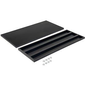 Global Industrial™ Shelves For 48""Wx24""D Storage Cabinet Black 2 Pack