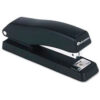 Universal Economy Half Strip Stapler 12 Sheet Capacity Black