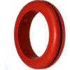 Silicone Rubber Push-In Grommet for 1-3/8"" Hole ID and 1/16"" Edge Thickness - 1"" ID - Pack of 5