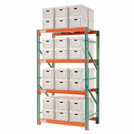 Global Industrial™ Record Storage Rack Starter Letter Legal 48""W x 36""D x 96""H