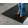Apache Mills Brush & Clean™ Entrance Mat 3/8"" Thick 4' x 8' Charcoal Gray
