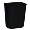 Rubbermaid® 14 Qt. Fiberglass Wastebasket Black - RCP254100BK