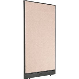 Interion® Electric Office Partition Panel 36-1/4""W x 64""H Tan