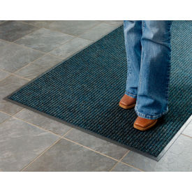 Apache Mills Brush & Clean™ Entrance Mat 3/8"" Thick 2' x 3' Navy Blue