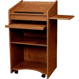 Aristocrat Floor Lectern / Podium - Medium Oak