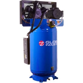 Global Industrial™ Silent Air Compressor Two Stage Piston 5 HP 80 Gal. 1 Phase 230V