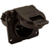 Buyers Products 7-Way Black Plastic Flat Pin Truck Receptable with Twist Lock - TC1771P
