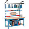 Global Industrial™ Complete Packing Workbench Maple Butcher Block Square Edge 72""W x 30""D
