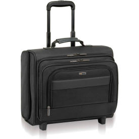 SOLO® Classic Rolling Overnighter Case 15.6"" 16 1/2 x 6 1/2 x 13 Ballistic Poly BK