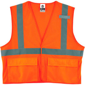 Ergodyne® GloWear® 8220HL Class 2 Standard Vest Orange 4XL/5XL