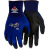 MCR Safety Ninja Lite Gloves 18 Gauge Nylon Shell Polyurethane Palm/Fingertips 12 Pairs