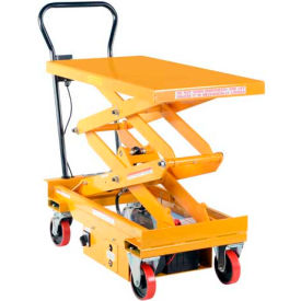 DC Power Hydraulic Double Scissor Cart CART-1000D-DC