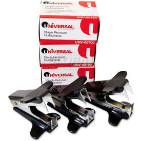 Universal Jaw Style Staple Remover Black 3 per Pack