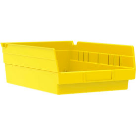 Akro-Mils Plastic Nesting Storage Shelf Bin 30150 - 8-3/8""W x 11-5/8""L x 4""H Yellow