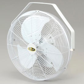 J&D 18"" Fan With Wall Ceiling Bracket 1/5 HP 1550 CFM White