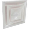 American Louver Stratus Cone Diffuser With 10"" Neck White STR-C-10W