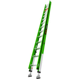 Little Giant® Hyperlite Extension Ladder w/ Adj. Pole Strap & Ratchet Leveler 28' Type IAA