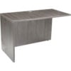 Interion® Desk Shell Reversible Return 48""W x 24""D Gray