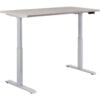 Interion® Electric Height Adjustable Desk 48""W x 30""D Gray W/ Gray Base