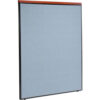Interion® Deluxe Office Partition Panel 60-1/4""W x 97-1/2""H Blue