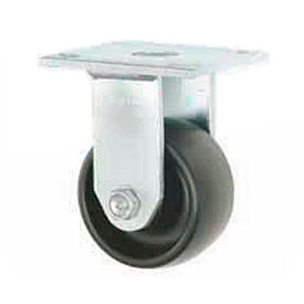 Faultless Rigid Plate Caster 3461-8 8"" Polyolefin Wheel