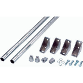 Nexel® Chrome Wall Mount Double Post Kit 34""H
