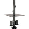 Global Industrial™ 81""H Complete Floor Mount Orbit Computer Kiosk with VESA Mounts Black
