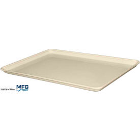Molded Fiberglass Toteline Conveyor/Assembly Tray 26""Lx18""Wx1-1/8""H White