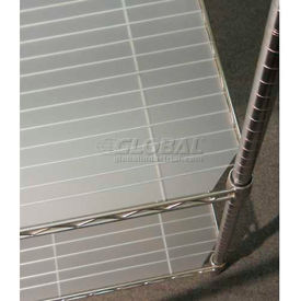 Chadko™ Polypropylene Shelf Liner 72""W x 18""D Translucent