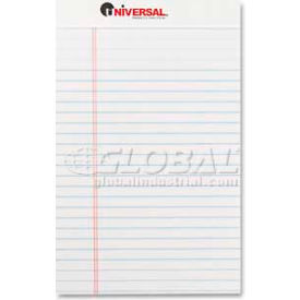 Universal® Perforated Edge Writing Pad Jr. Legal Rule 5 x 8 White 50-Sheet Dozen