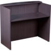 Boss Glazed Reception Desk - 48""W x 26""D x 41.5""H - Driftwood