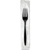 Dixie® DXEFH53C7  Individually Wrapped Forks Plastic Black 1000/Carton