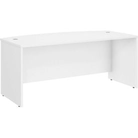 Bush Furniture 72"" Bow Front Desk - White - Studio C Series