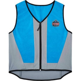 Ergodyne® Chill-Its® 6667 Wet Evaporative Cooling Vest PVA Zipper 3XL Blue