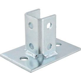 Global Industrial 1-5/8"" Post Base P2942eg Electro-Galvanized