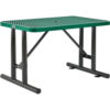 Global Industrial™ 4' Rectangular Steel Outdoor Table Expanded Metal Green