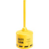 Galvanized Steel Butt Can 5 Gallon Yellow