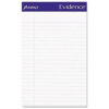 Evidence® Recycled Perf 5x8 Jr. Legal Rule Pads Margin White 50 Sheets Dozen