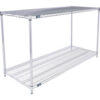 Nexel® 2 Shelf Chrome ESD Wire Shelving Unit Starter 60""W x 21""D x 34""H