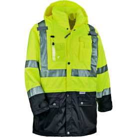 Ergodyne® GloWear® 8386 Hi-Vis Shell Jacket Small Lime