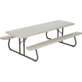 Lifetime® 8' Folding Picnic Table Putty
