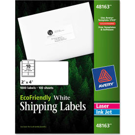 Avery® EcoFriendly Labels 2 x 4 White 1000/Pack