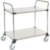 Nexel® Stainless Steel Utility Cart w/2 Shelves 800 lb. Capacity 36""L x 18""W x 38""H