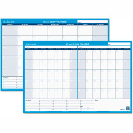 AT-A-GLANCE® 30/60-Day Undated Horizontal Erasable Wall Planner 36 x 24 White/Blue
