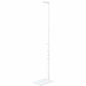 Adjustable Notched Costumer - Matte White
