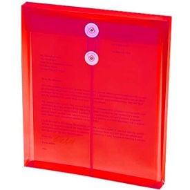 Smead Ultracolor Expandable Poly String Tie Envelopes Top Load 8-1/2""W x 11""H Purple 5/Pack